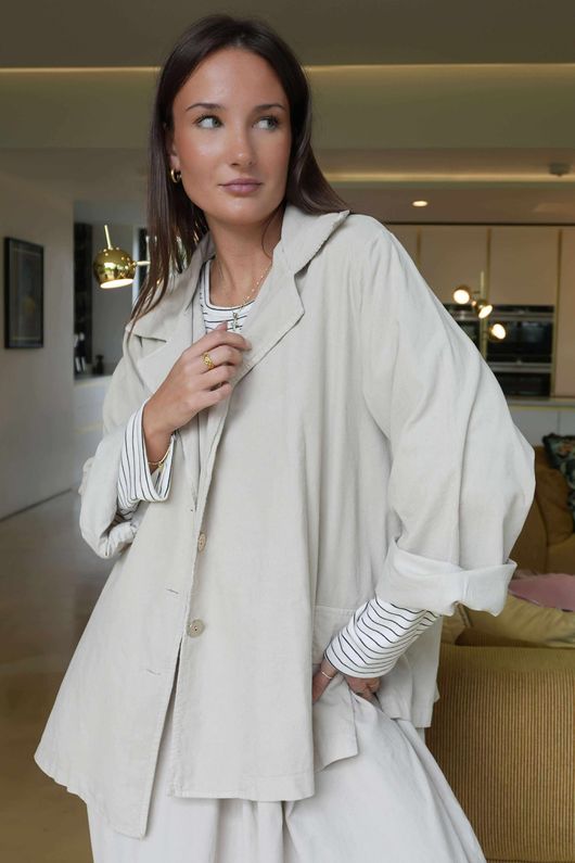 Cooper Needlecord Blazer Stone  /14 =